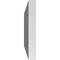 Ekena Millwork Vertical Surface Mount PVC Gable Vnt: Non-Functional, w/2"W x 1-1/2"H, Brickmould Frame, 34"W x 12"H GVPVE34X1202SN - alternate 5